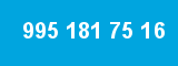 995 181 75 16